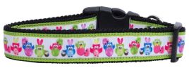 Easter Birdies Nylon Dog Collar XL