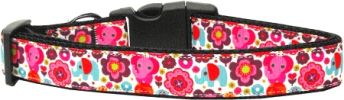 Elephant Elefun Nylon Dog Collar XL