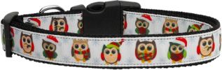 Snowy Owls Nylon Dog Collar XL