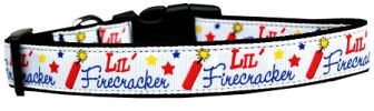 Little Firecracker Nylon Dog Collar XS