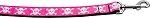 Pink Skulls Nylon Dog Leash 5/8 inch wide 4ft Long