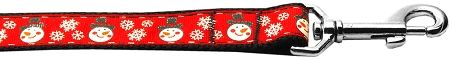 Snowmen Nylon Dog Leash 5/8 inch wide 6ft Long