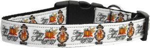 Happy Thanksgiving Nylon Dog Collar XS