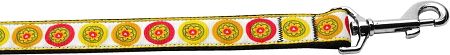 Autumn Daisies Nylon Dog Leash 5/8 inch wide 6ft Long