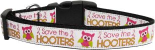 Save the Hooters Nylon Dog Collar XL