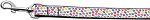 Confetti Paws Nylon Dog Leash 5/8 inch wide 6ft Long