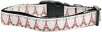 Eiffel Tower Nylon Dog Collar XL