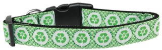 Reduce Paw Print Nylon Dog Collar XS