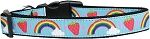 Rainbows and Berries Nylon Dog Collar XS