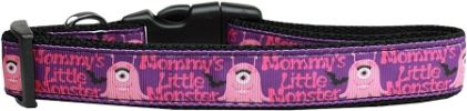 Mommy's Little Monster Nylon Dog Collar XL