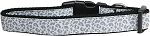 Silver Leopard Nylon Dog Collar XL