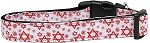 Red Star of David Nylon Dog Collar XS