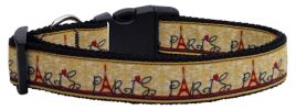 With Love from Paris Nylon Dog Collar XL