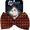 Autumn Leaves Pet Bow Tie Collar Accessory with Velcro