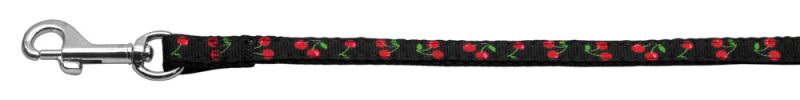 Cherries Nylon Collar Black 3/8 wide 6Ft Lsh