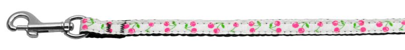 Cherries Nylon Collar White 3/8 wide 6Ft Lsh