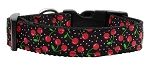 Cherries Nylon Collar Black Large