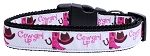 Cowgirl Up Nylon Dog Collar Medium Narrow