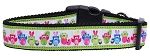 Easter Birdies Nylon Dog Collar Medium Narrow