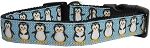 Penguins Nylon Dog Collar Medium Narrow