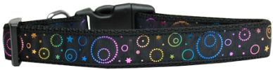 Galactic Shimmer Nylon Dog Collar SM