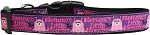 Mommy's Little Monster Nylon Dog Collar Medium Narrow