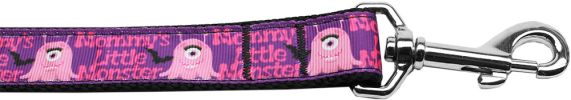 Mommy's Little Monster Nylon Dog Leash 3/8 inch wide 6ft Long