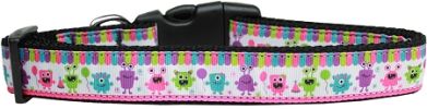 Party Monsters Nylon Dog Collar Medium Narrow