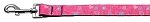 Crazy Hearts Nylon Collars Bright Pink 1 wide 6ft Lsh