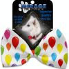 Balloons Pet Bow Tie Collar Accessory with Velcro