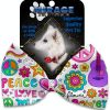 Hippy Love Pet Bow Tie Collar Accessory with Velcro