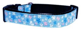 Butterfly Nylon Ribbon Collar Blue Sm