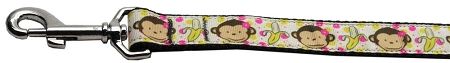 Monkeys and Bananas Nylon Dog Leash 5/8 inch wide 4ft Long