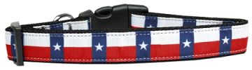 Texas Flag Nylon Dog Collar XL