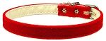 Velvet 3/8" Plain Collar Red 16