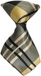 Dog Neck Tie Plaid Cream