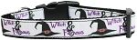 Witch and Famous Nylon Dog Collar Medium Narrow