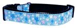 Butterfly Nylon Ribbon Collar Blue Large