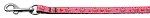 Cupcakes Nylon Ribbon Leash Bright Pink 3/8 inch wide 4ft Long