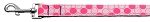 Diagonal Dots Nylon Collar Light Pink 1 wide 4ft Lsh