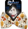 Fox and Friends Pet Bow Tie Collar Accessory with Velcro