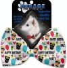 Happy Birthday Pet Bow Tie Collar Accessory with Velcro