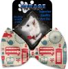 London Love Pet Bow Tie Collar Accessory with Velcro