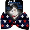 Graffiti Stars Pet Bow Tie Collar Accessory with Velcro