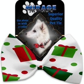 All the Presents! Pet Bow Tie Collar Accessory with Velcro