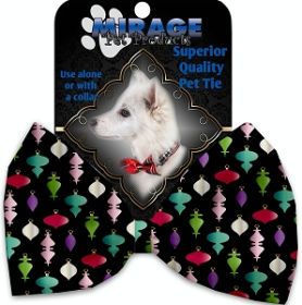 Classic Christmas Ornaments Pet Bow Tie Collar Accessory with Velcro