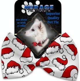 Santa Hats Pet Bow Tie Collar Accessory with Velcro