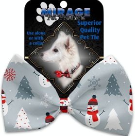 Look at Frosty Go Pet Bow Tie Collar Accessory with Velcro