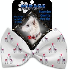 Llama Love Pet Bow Tie Collar Accessory with Velcro