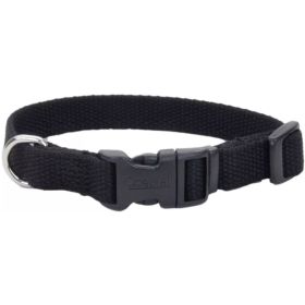 Coastal Pet New Earth Soy Adjustable Dog Collar Onyx Black (Option: 1826"L x 1"W)